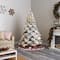 7ft. Pre-Lit Flocked Austria Fir Artificial Christmas Tree, White LED Lights